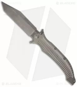 HTM Knives HTM Darrel Ralph AXD 5.5 Spring Assisted Knife (5.5" Stonewash Plain)