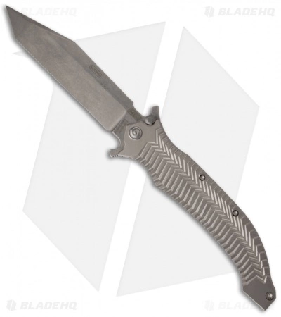 HTM Knives HTM Darrel Ralph AXD 5.5 Spring Assisted Knife (5.5" Stonewash Plain)