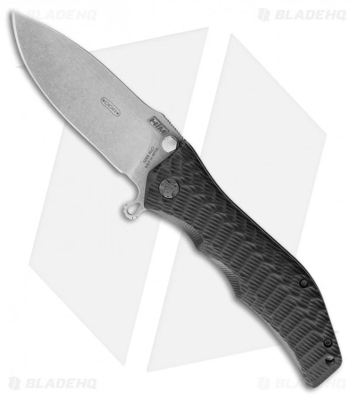 HTM Knives HTM Darrel Ralph Large Gun Hammer Torpedo Spring Assisted Knife Black (3.8" SW)