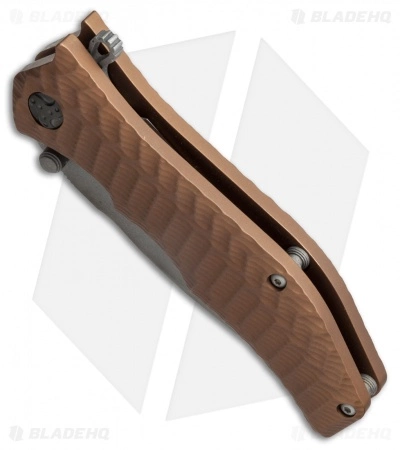 HTM Knives HTM Darrel Ralph Gun Hammer Tanto Spring Assisted Knife Copper (3.5" Gray) - Image 2