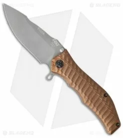 HTM Knives HTM Darrel Ralph Gun Hammer Trident Spring Assisted Knife Copper (3.5" Gray)