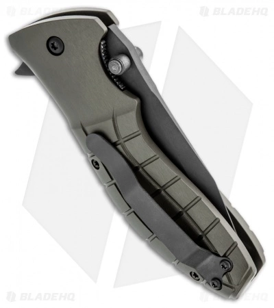 HTM Knives HTM Kirby Lambert Snap Tanto Spring Assisted Knife (3.5" Black) - Image 2