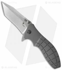 HTM Knives HTM Kirby Lambert Snap Tanto Spring Assisted Knife Gray (3.5" Stonewash)