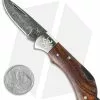 Kanetsune Koiki Lockback Knife Cocobolo (1.5" Damascus) KB-505