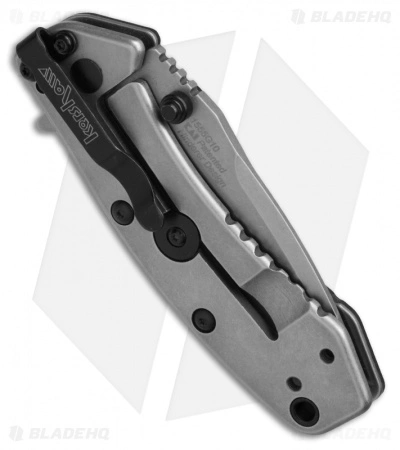 Kershaw Cryo Assisted Opening Flipper Knife Black G-10 (2.75" Stonewash) 1555G10 - Image 2