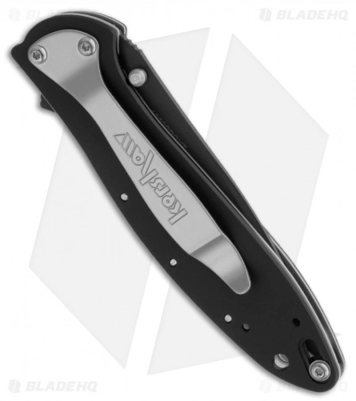Kershaw Leek Assisted Opening Knife Spider Overlay (3" Black) 1660SPCKT - Image 2