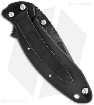 Kershaw Scallion Assisted Opening Knife Black (2.25" Damascus) 1620DAMBK - Image 2