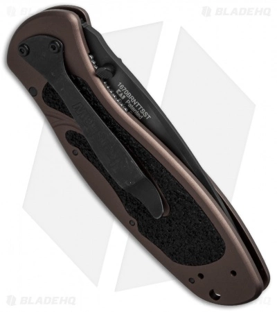 Kershaw Blur Tanto Assisted Opening Knife Brown (Tiger Stripe Serr) 1670BRNTTSST - Image 3