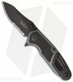 Kershaw Funxion EMT Assisted Opening Knife (3" Black Serr) 8100GRYST