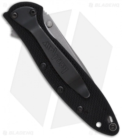 Kershaw Leek Assisted Opening Knife Black G-10 (3" S30V Stonewash) 1660G10 - Image 2