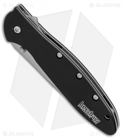 Kershaw Leek Assisted Opening Knife Black (3" Bead Blast Serr) 1660C27ST - Image 2