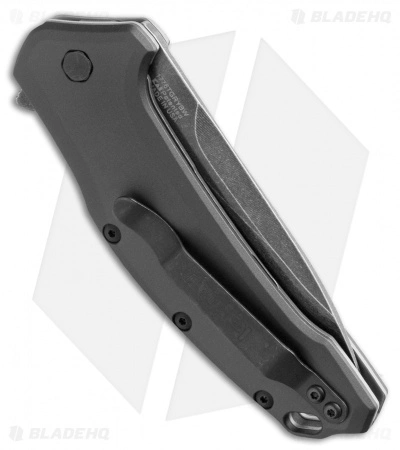 Kershaw Link Tanto Knife Gray Aluminum (3.25" BlackWash) 1776TGRYBW - Image 2