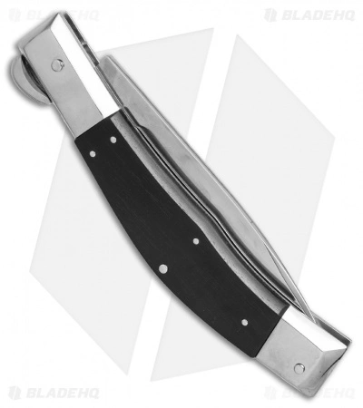 Lepre 10" Picklock Automatic Knife Ebony Wood (4.2" Satin) - Image 3