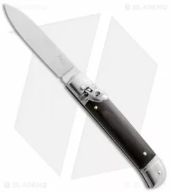 AKC Classic 8" Lever Lock Automatic Italian Knife Dark Horn (3.2" Polish Flat)