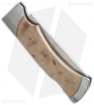 Marttiini MBL Lockback Knife Curly Birch (3.625" Mirror) 930115 - Image 2