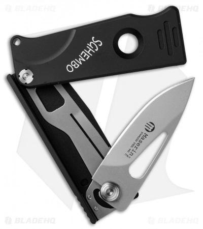 Maserin Sghembo Knife Black Aluminum (2" Bead Blast) 565/N - Image 2