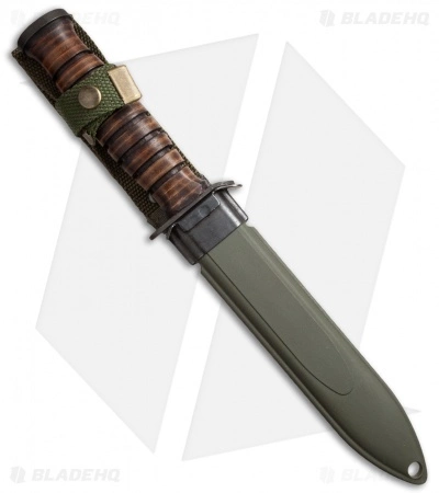 Maserin Paratrooper Fixed Blade Knife Leather (6.75" Black) 620900 - Image 2