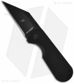 Meyerco Dirk Pinkerton Wharning Spring Assisted Knife (3" Black)