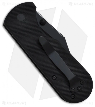 Meyerco Dirk Pinkerton Wharning Spring Assisted Knife (3" Black) - Image 2