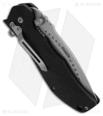 Meyerco Maxx-Q Spring Assisted Knife G-10 (3.25" Black Serr) - Image 2