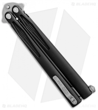 Microtech Tachyon III Balisong Butterfly Knife (4.5" Apocalyptic) 173-10AP - Image 3