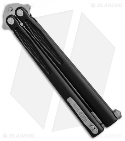 Microtech Tachyon III Balisong Butterfly Knife (4.5" Stonewash) 173-10 - Image 3