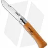 Opinel Knives No. 10 Carbon Steel Knife Beech Wood (3.9" Satin)