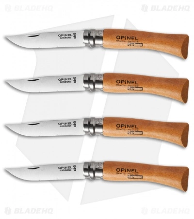 Opinel No. 6, 7 & 8 Carbon Steel Folding Knife Set (12 Piece) 4x - Image 3