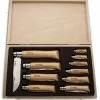 Opinel Knives Stainless Steel Folding Knife Beechwood Handles (Set Of 10)