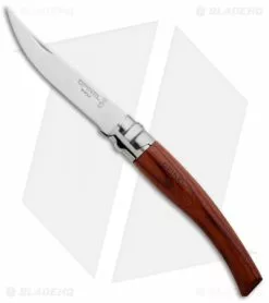 Opinel Knives No 8 Slim Stainless Steel Folding Knife Padouk (3.125" Satin) #8