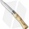 Opinel No. 7 Nature "Leaves" Stainless Steel Knife Beech Wood (3" Satin)
