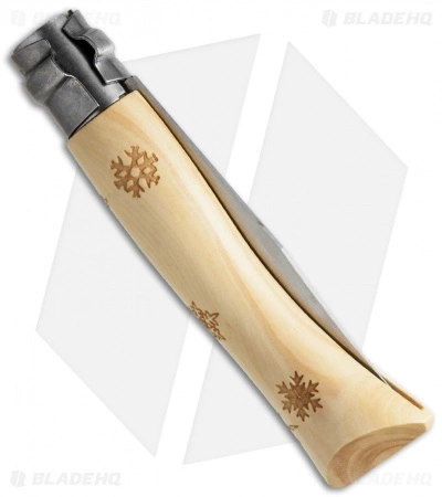Opinel No. 7 Nature "Snow" Stainless Steel Knife Beech Wood (3" Satin) - Image 2