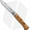 Opinel No. 8 Stainless Steel Folding Knife Oak (3.25" Satin) #8 SS Trout
