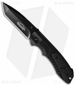 Remington Sportsman R51 Tanto Spring Assisted Knife Black (3.25" Black)