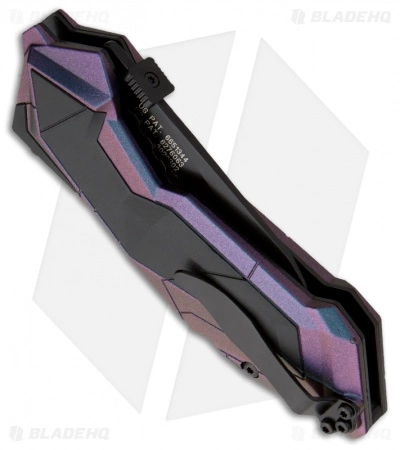 Schrade SCHA3CBS Chameleon Tanto MAGIC Spring Assisted Knife (2.9" Black Serr) - Image 2