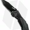 Schrade SCHA3BS Black Tanto MAGIC Spring Assisted Knife (2.9" Black Serr)
