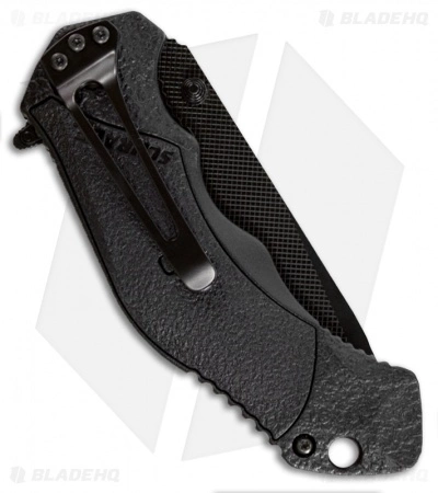 Schrade SCHA4BGTS Tanto Spring Assisted Knife Gray (3.375" Black Serr) - Image 2