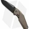 Schrade Clip Point Spring Assisted Knife Brown (3.375" Black Plain) SCHA5BR
