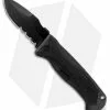 Schrade SCHA6LBS Drop Point Spring Assisted Knife (3.75" Black Serr)
