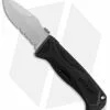 Schrade SCHA6LS Drop Point Spring Assisted Knife (3.75" Bead Blast Serr)