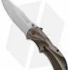 Schrade SCHA7BR Clip Point Spring Assisted Knife Brown (3.25" Bead Blast Plain)