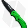 Schrade SCHA7GR Spring Assisted Knife Clip Point Green (3.25" Black)