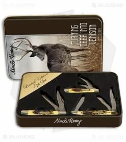 Schrade Uncle Henry Limited Edition 3-Piece Pocket Knife Gift Set 1085955