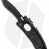 Schrade Large Drop Point Viper 2 Side Opening Knife (3.5" Black) SCHSA2DB