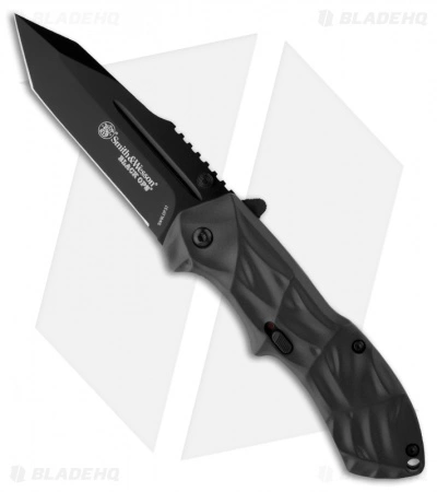 Smith & Wesson Black Ops SWBLOP3T Gray Spring Assist Tanto Knife (3.35" Plain)