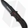 Smith & Wesson Black Ops SWBLOP3R Smoked Red Spring Assisted Knife (3.35" Black)