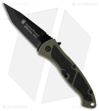 Smith & Wesson Medium Special Ops Spring Assist Knife (3.2" Black) SPECM