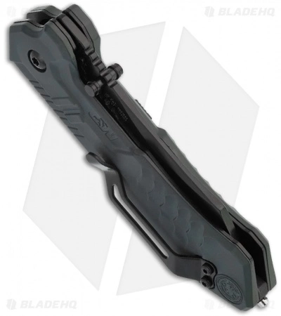 Smith & Wesson MAGIC Spring Assisted Tanto Knife (3" Black Serr) SWMP2BS - Image 3