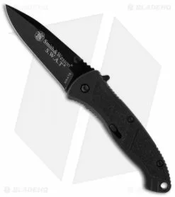 Smith & Wesson SWATB Small MAGIC Spring Assist Knife (2.5" Black Plain)