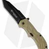 Smith & Wesson Black Ops SWBLOP3TD Tan Spring Assisted Tanto Knife (3.35" Plain)